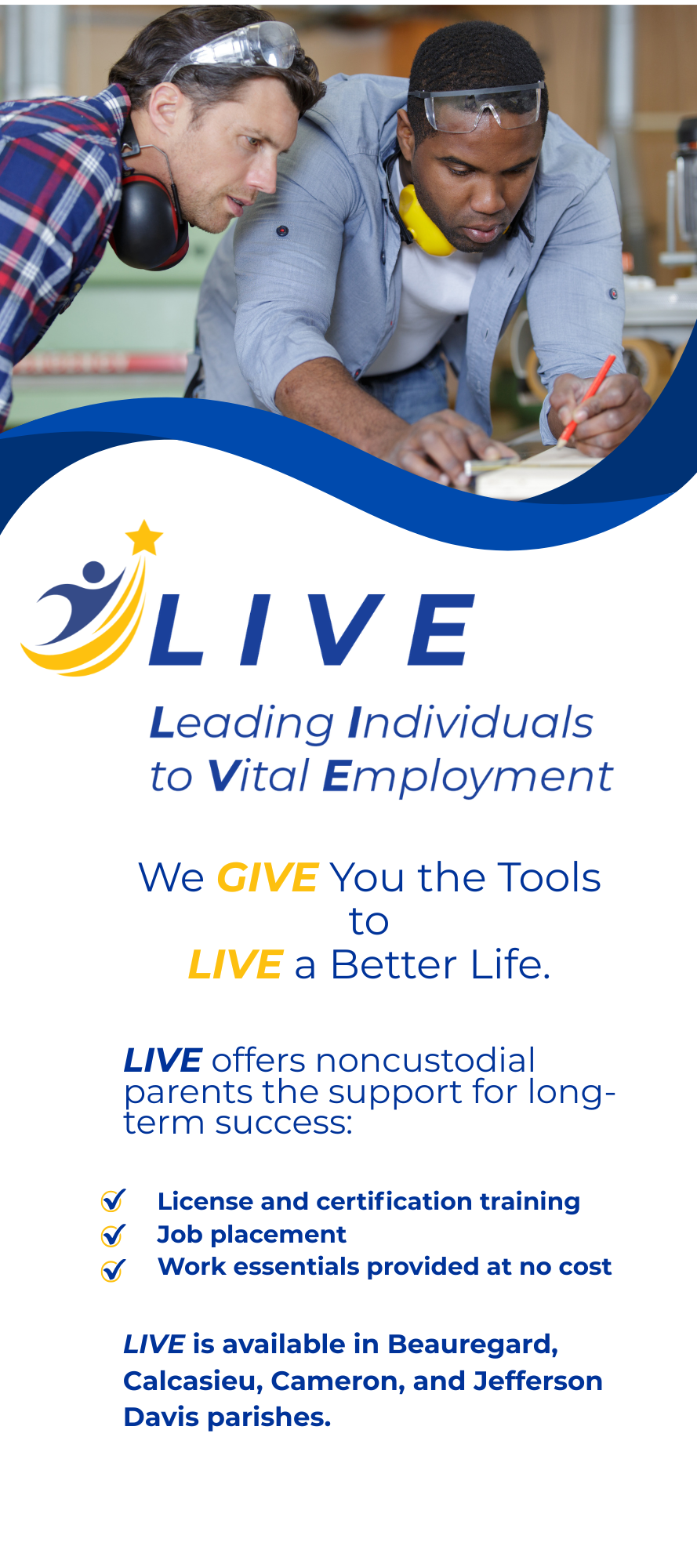 LIVE Program Rack Card preview