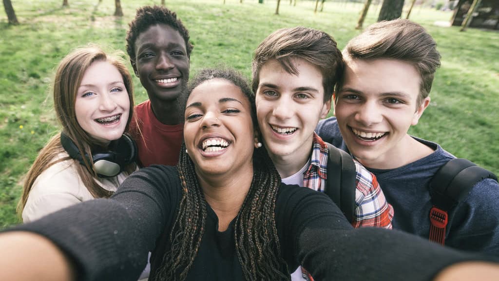 group of teens